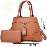 PALAIS Designer Faux Leather Women's Tote Handbag with Adjustable Strap